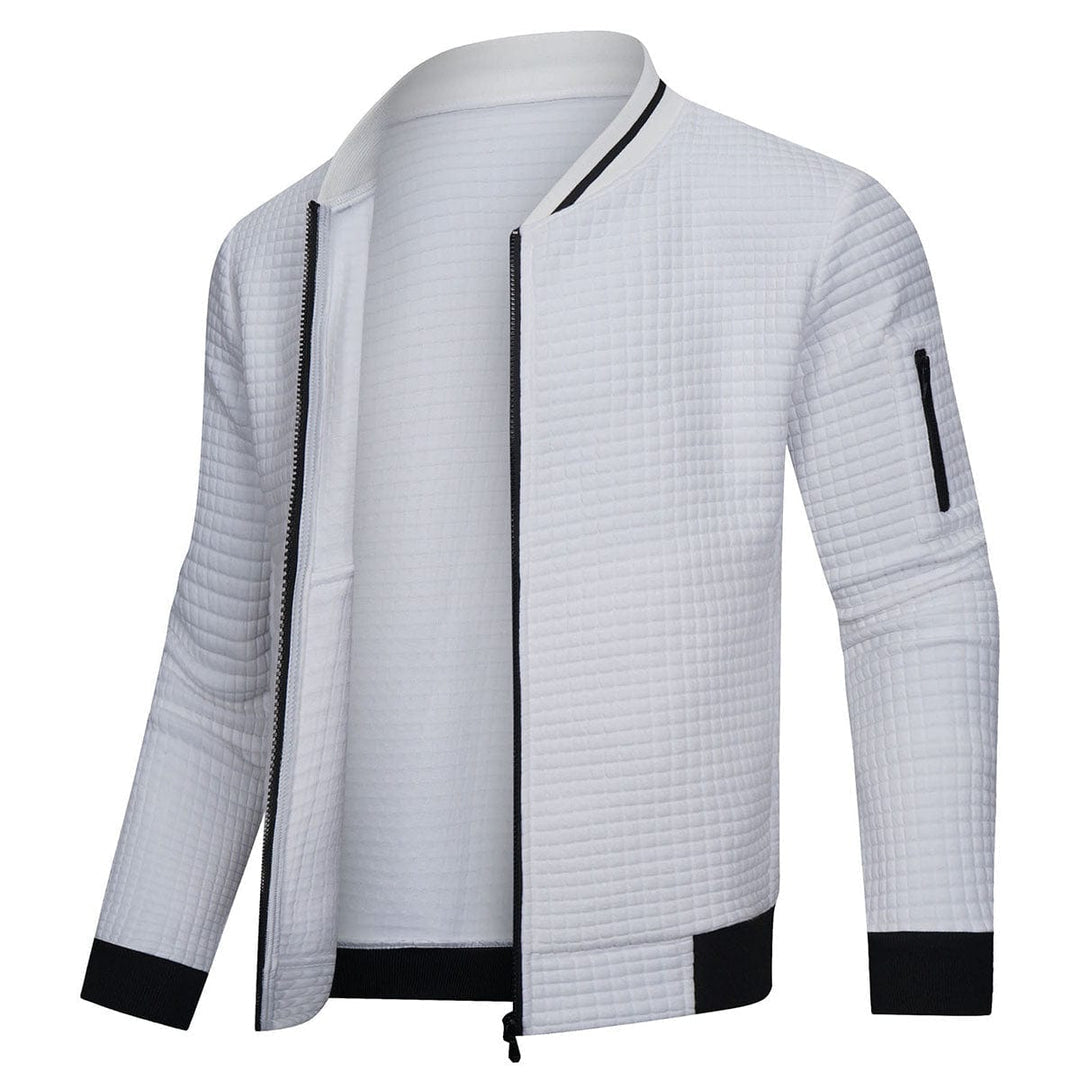 Herren Steppjacke Regular Fit Freizeit mit Stehkragen und Ärmeltasche