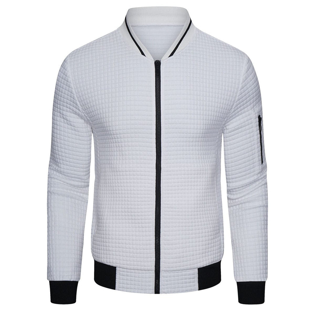 Herren Steppjacke Regular Fit Freizeit mit Stehkragen und Ärmeltasche