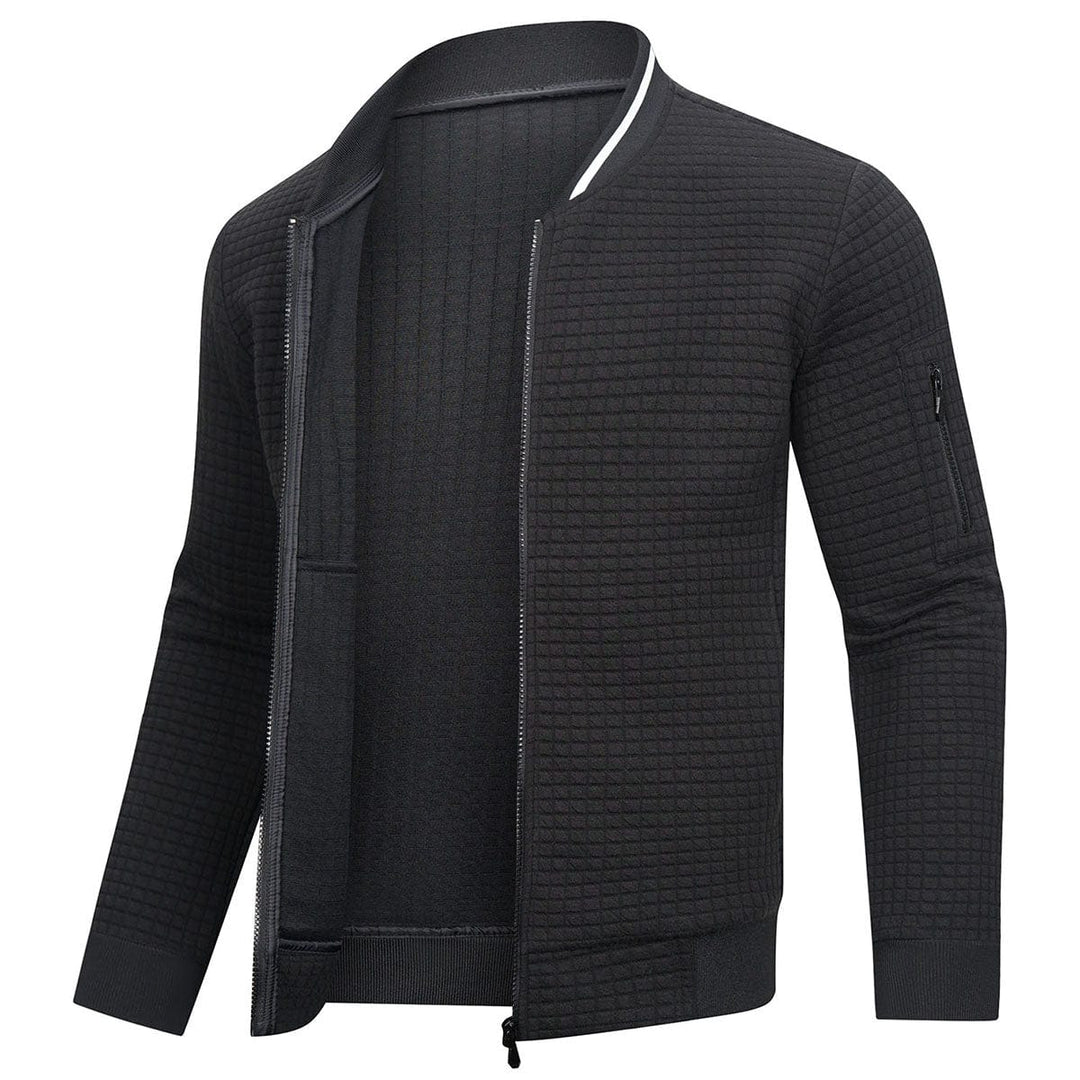 Herren Steppjacke Regular Fit Freizeit mit Stehkragen und Ärmeltasche