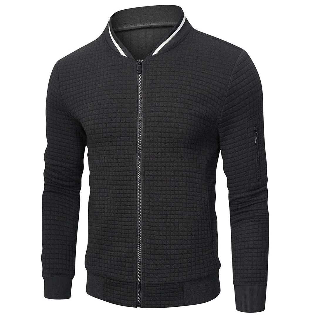 Herren Steppjacke Regular Fit Freizeit mit Stehkragen und Ärmeltasche