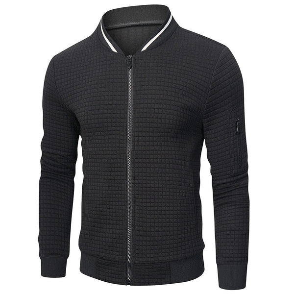 Herren Steppjacke Regular Fit Freizeit mit Stehkragen und Ärmeltasche