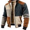 Herren Jacke Regular Fit Freizeit mit Paneldesign und Reißverschluss