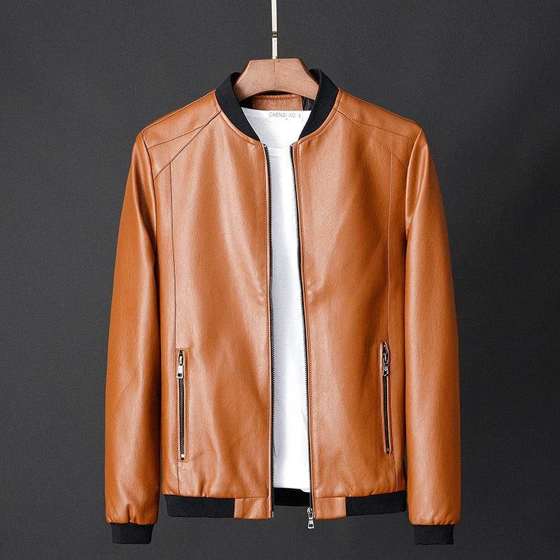 Herrenjacke Regular Fit mit Stehkragen und Reißverschlusstaschen Freizeit