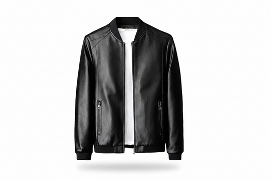 Herrenjacke Regular Fit mit Stehkragen und Reißverschlusstaschen Freizeit