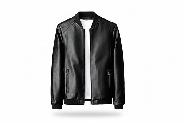 Herrenjacke Regular Fit mit Stehkragen und Reißverschlusstaschen Freizeit
