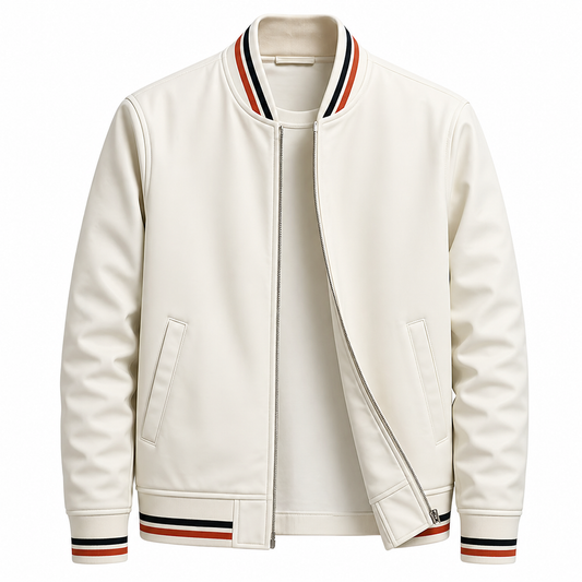 Herren Jacke Regular Fit Freizeit mit Stehkragen und Reißverschluss