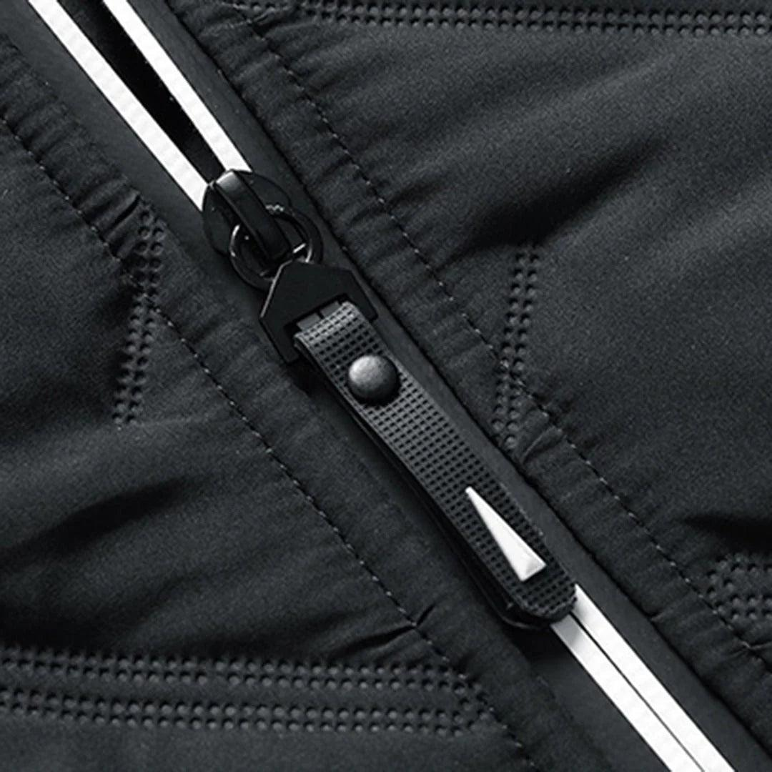 Herren Jacke Regular Fit Casual Stehkragen Steppmuster