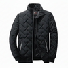 Herren Jacke Regular Fit Casual Stehkragen Steppmuster