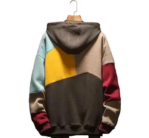 Herren Kapuzenpullover Regular Fit Freizeit Farbblockdesign