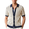 Rami | Herren Kurzarmhemd Regular Fit Freizeit mit Streifenmuster