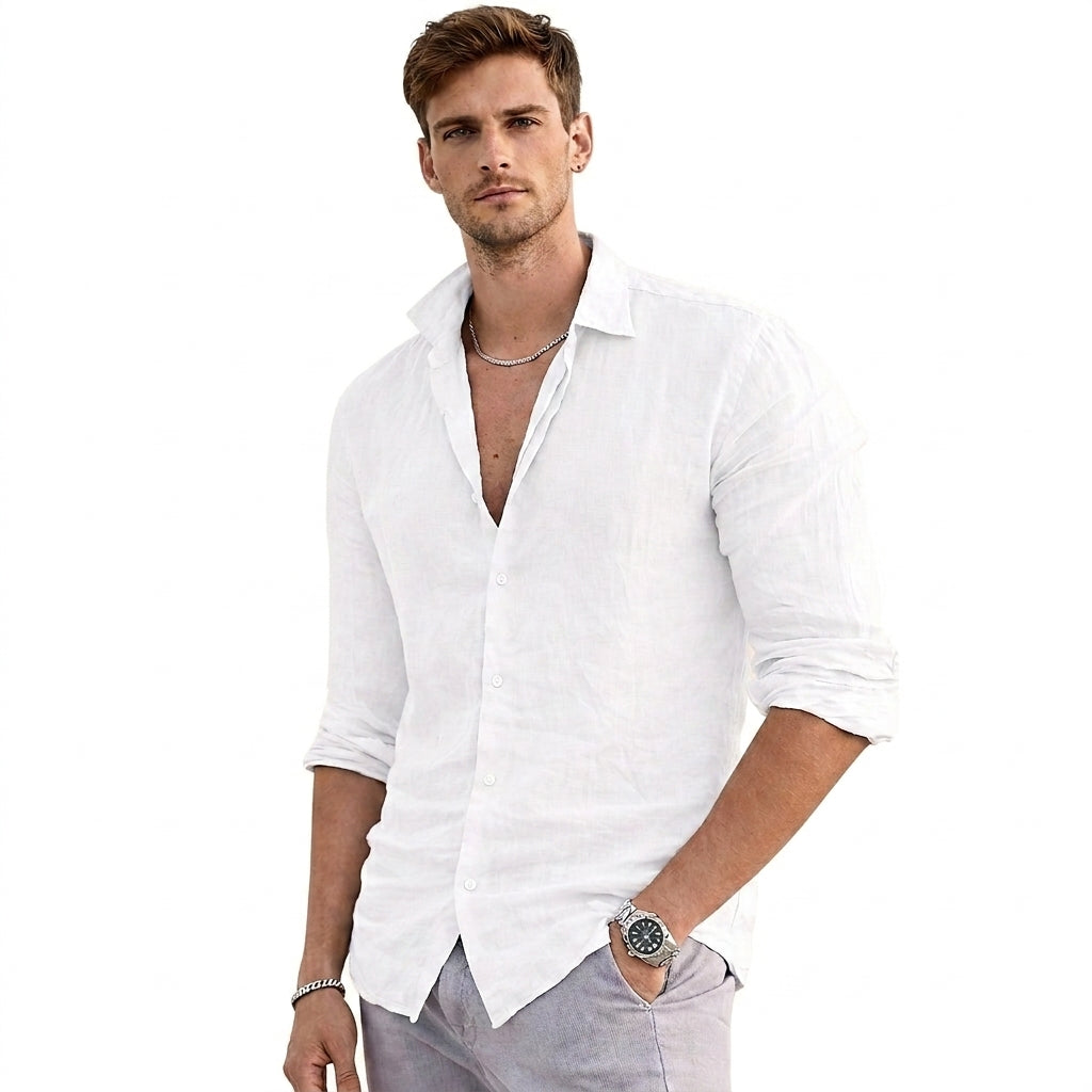 Alby | Herren Hemd Regular Fit Freizeit mit Knopfleiste