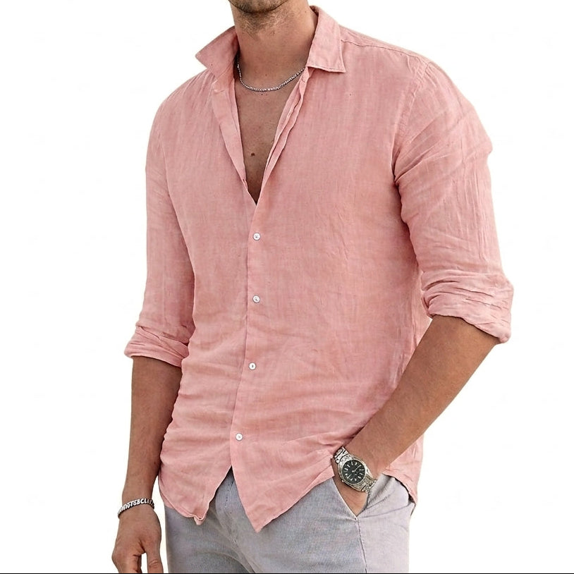 Alby | Herren Hemd Regular Fit Freizeit mit Knopfleiste