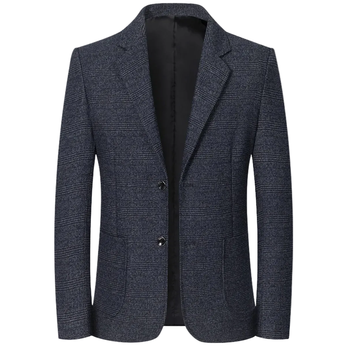 Herren Sakko Slim Fit Business mit Reverskragen und aufgesetzten Taschen