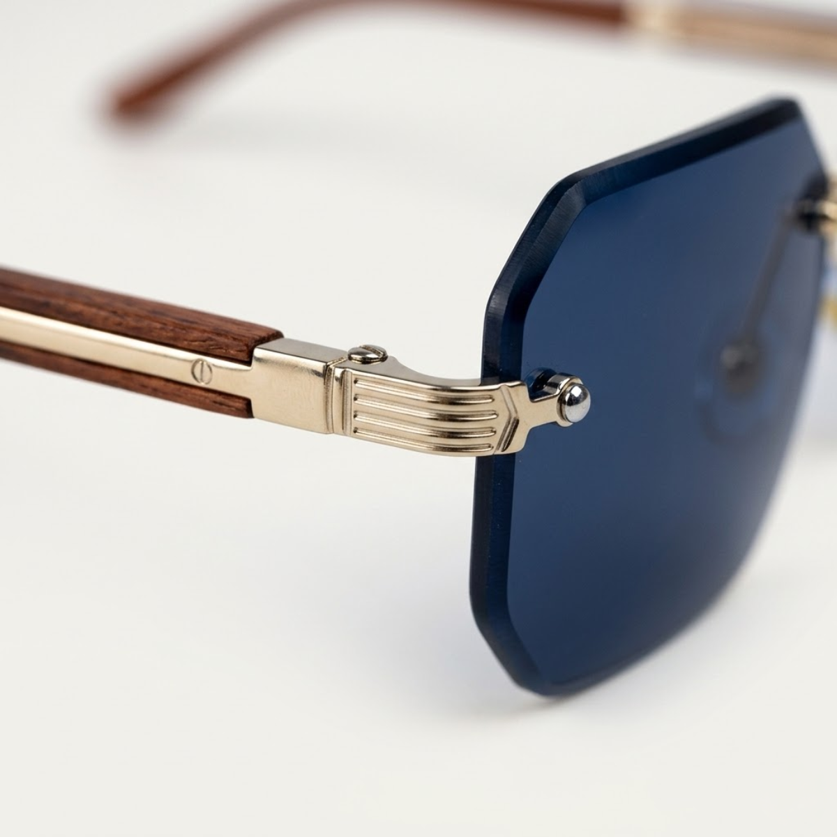 Herren Sonnenbrille geometrisch randlos Freizeit Sommer