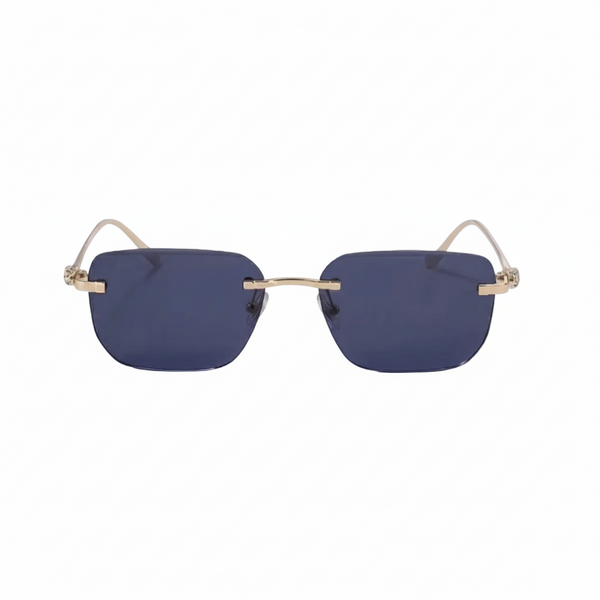 Herren Sonnenbrille quadratisch Freizeit mit verzierten Bügeln