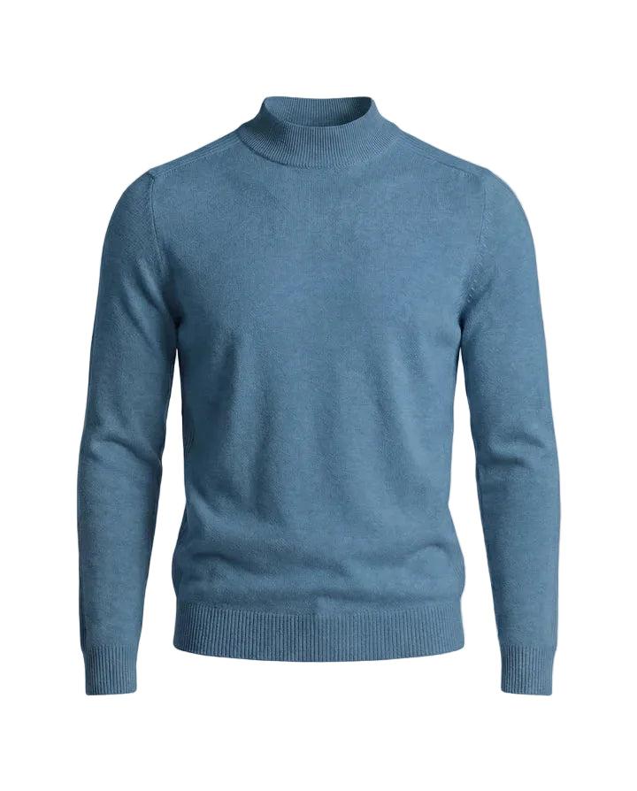 Herrenpullover Regular Fit mit Stehkragen und langen Ärmeln Freizeit