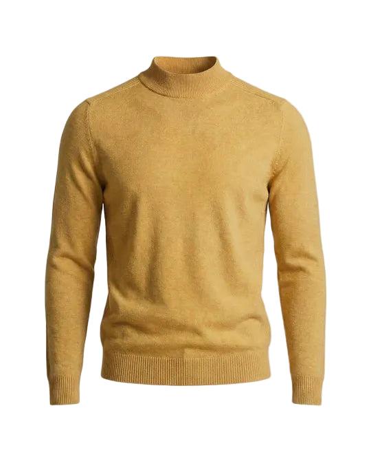Herrenpullover Regular Fit mit Stehkragen und langen Ärmeln Freizeit