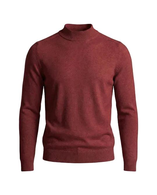 Herrenpullover Regular Fit mit Stehkragen und langen Ärmeln Freizeit