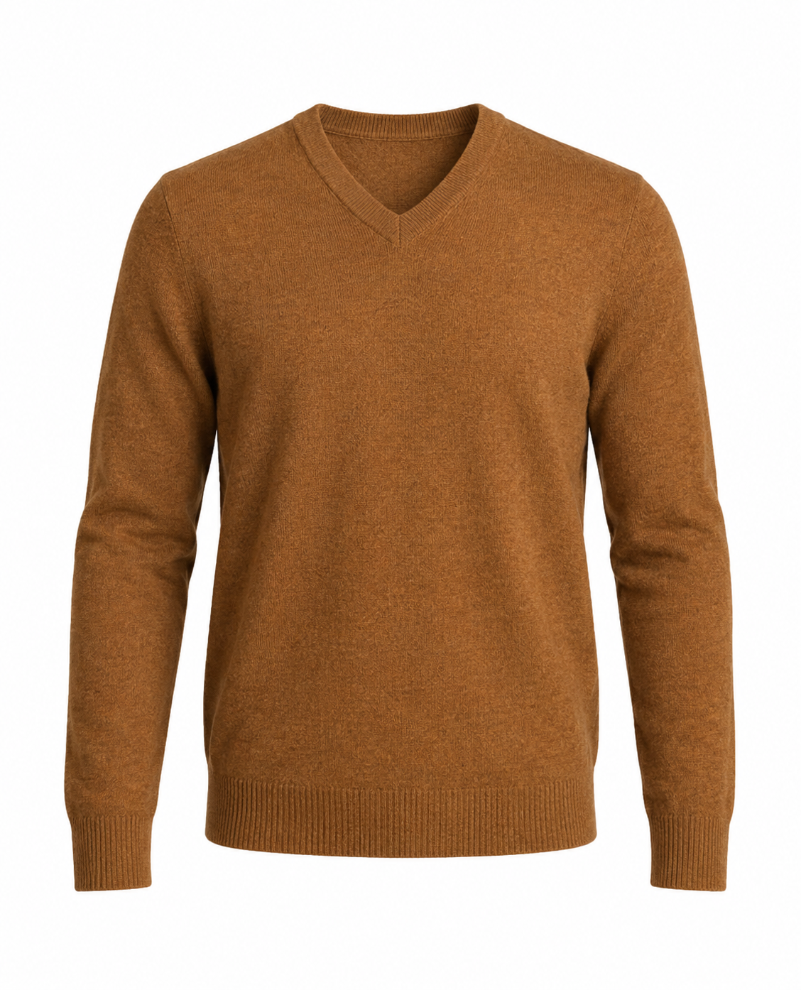 Herrenpullover Regular Fit mit V-Ausschnitt und langen Ärmeln Freizeit