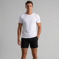 Herren Chino-Shorts Slim Fit Freizeit Sommer