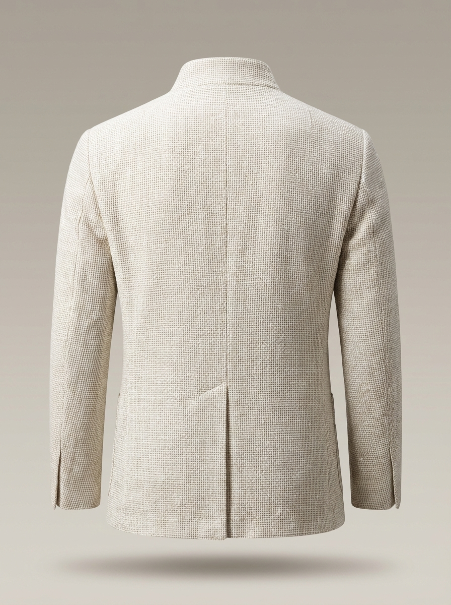 Herren Blazer Langen Ärmeln Stehkragen Und Knöpfen | Leichte Jacke