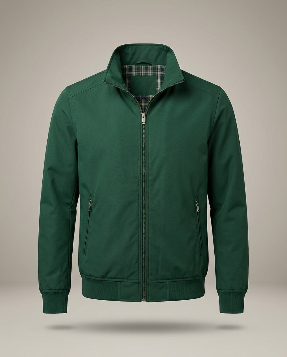 Übergangsjacke Herren – Leichte Herrenjacke mit Stehkragen & Langen Ärmeln | Jacke Herren Frühling & Sommer