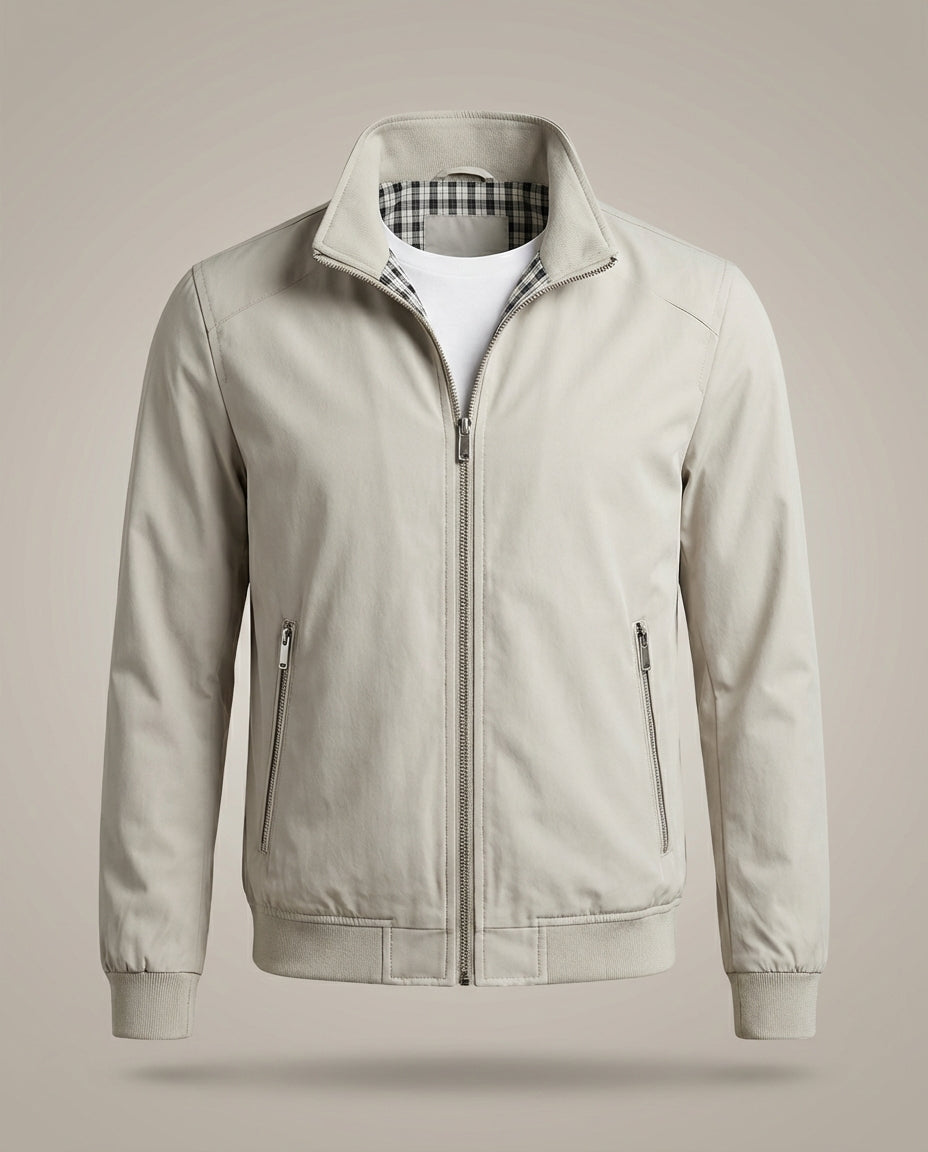 Übergangsjacke Herren – Leichte Herrenjacke mit Stehkragen & Langen Ärmeln | Jacke Herren Frühling & Sommer