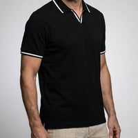 Herren Poloshirt Kurzarm Stretch Baumwolle