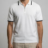 Herren Poloshirt Reißverschluss Kurzarm Sommer Baumwolle