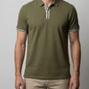 Klassisches Poloshirt Herren mit Kontrastdetails | Atmungsaktive Baumwollmischung für Ganztägigen Komfort