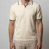 Herren Poloshirt Kontrastdetails Kurzarm Baumwolle Business