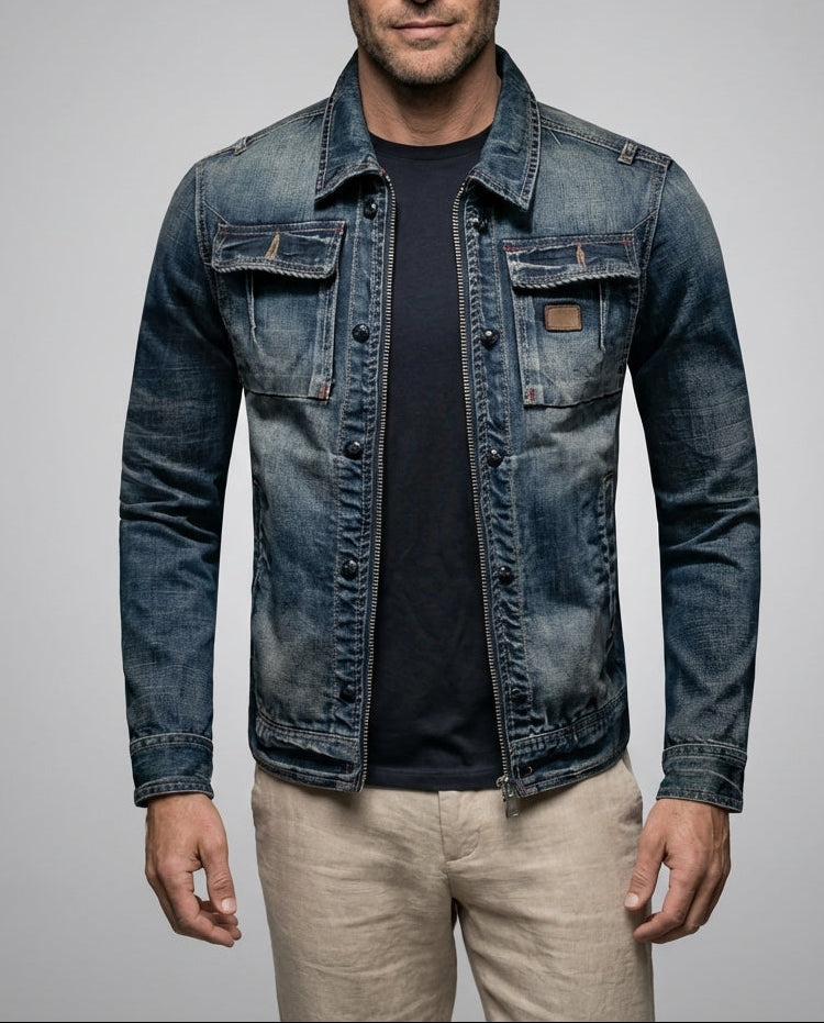 Vintage Denim | Damen Jeansjacke mit Bequemer Passform | Zeitloses Design für Stil und Komfort
