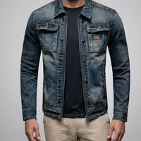 Vintage Denim | Damen Jeansjacke mit Bequemer Passform | Zeitloses Design für Stil und Komfort