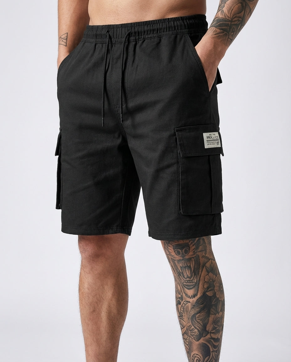 Lässige Kurze Hosen Herren | Bequeme Cargo-Shorts mit Elastischem Bund | Ideal für Sommerabenteuer