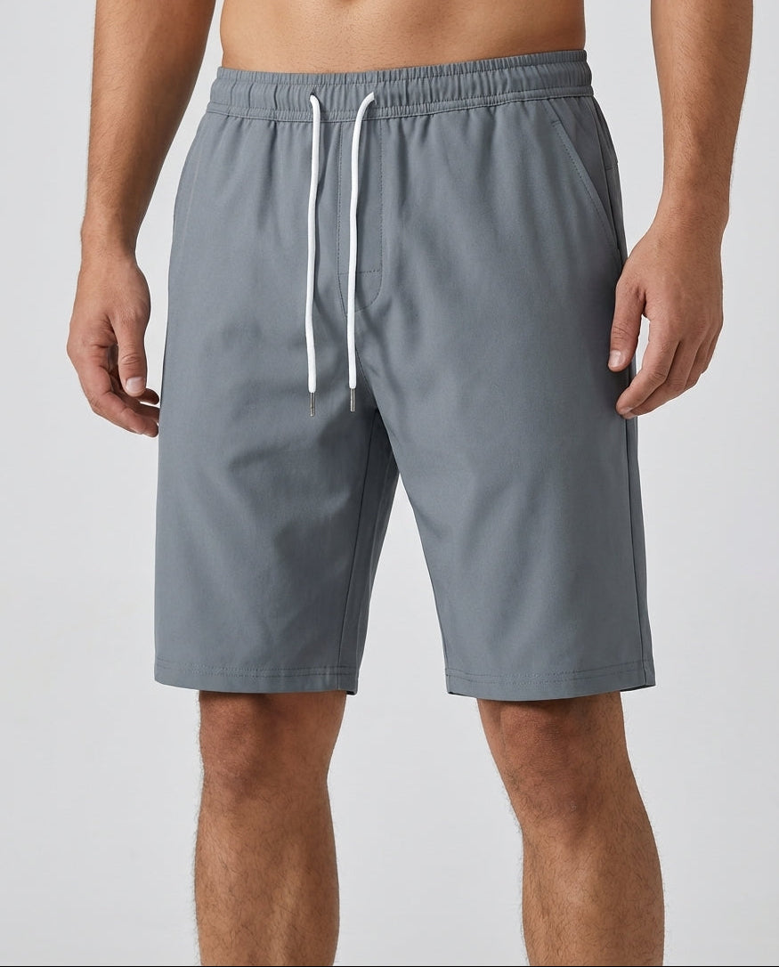 Shorts Herren Sommer Elastischer Bund Kordelzug Sport