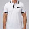 Herren Poloshirt V Ausschnitt Kurzarm Sommer