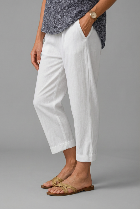 Damen Sommerhose Relaxed Fit Freizeit Leicht