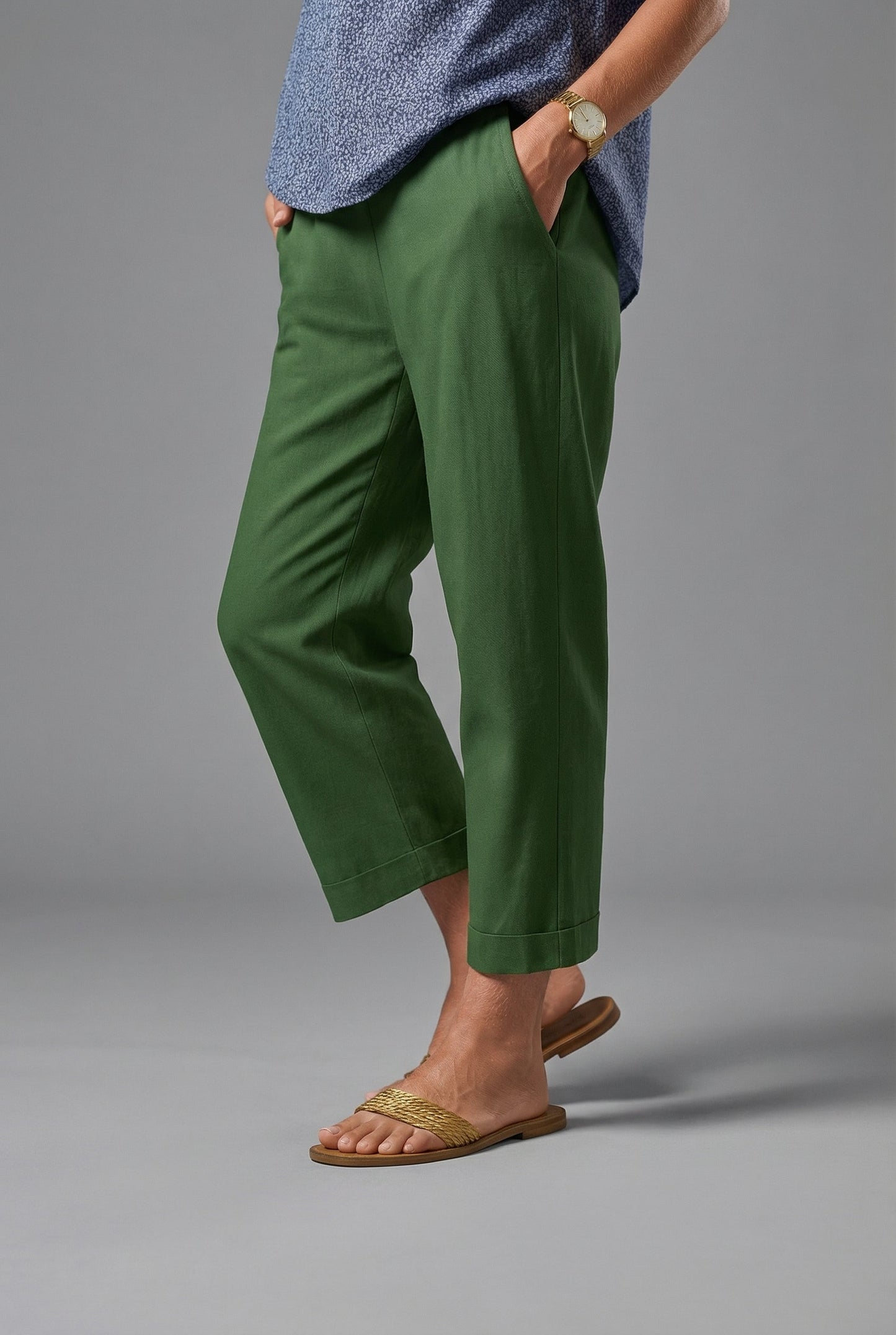 Damen Sommerhose Relaxed Fit Freizeit Leicht
