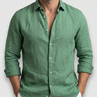 Hemd Herren Langarm Button Down Kragen Frühling Sommer
