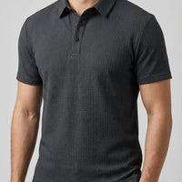 Poloshirt Herren Struktur Kurzarm Frühling