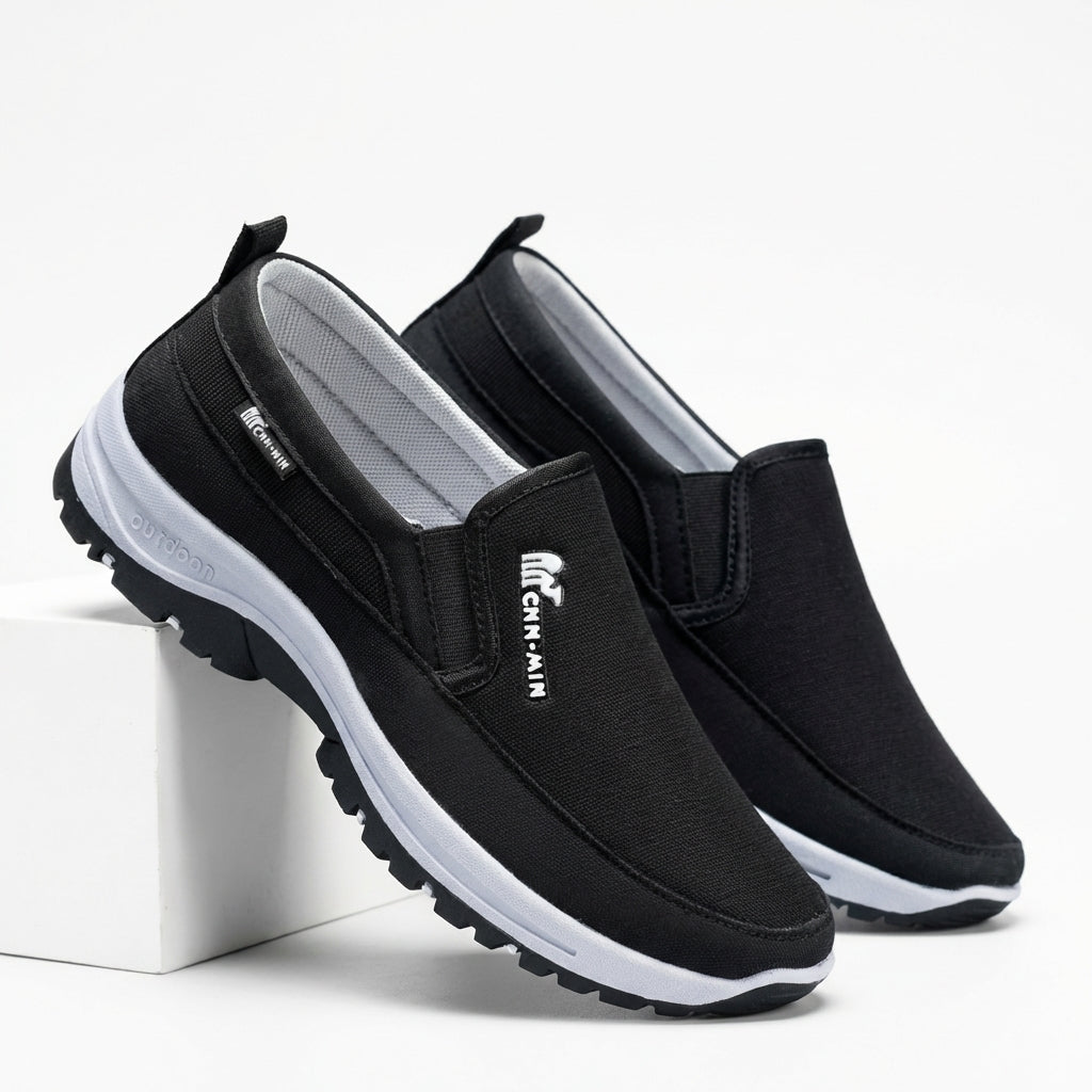 Komfort Sneaker Herren | Atmungsaktive Slip-Ons mit Weicher Sohle | Ideal für Alltag und Freizeit