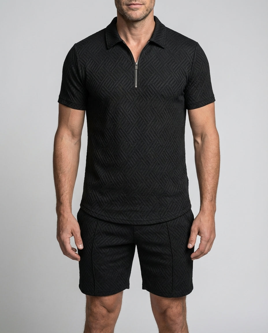 Hemd Hose Set Zweiteiler Herren Kurzarm Sommer Zweiteiler Mano