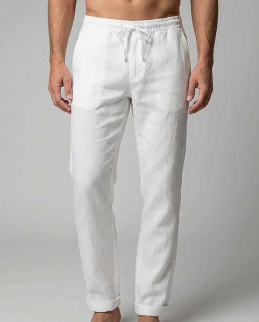 Hose Herren Frühling Sommer Elastischer Bund Kordelzug Lockerer Schnitt