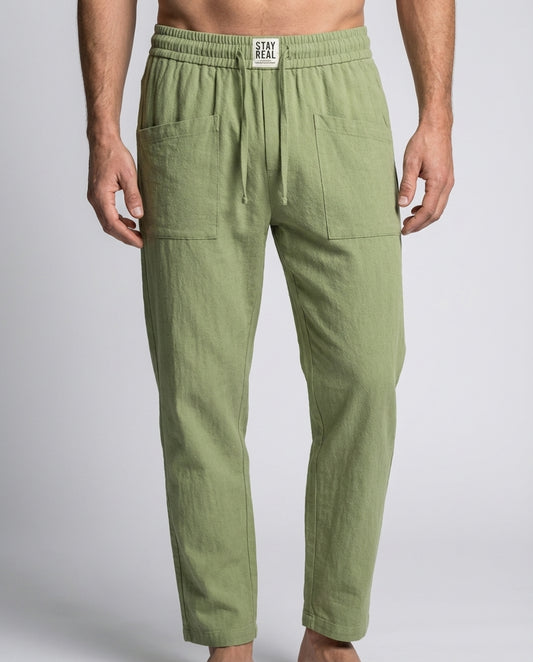 Hose Herren Frühling Sommer Elastischer Bund Locker