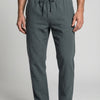 Leinenhose Herren Elastischer Bund Lockerer Schnitt Sommer