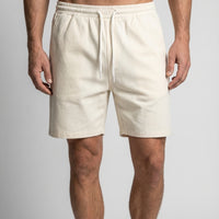 Leinen Shorts Herren Kordelzug Sommer Elastischer Bund