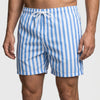 Badehose Herren Blau Weiß Gestreift Schnelltrocknend