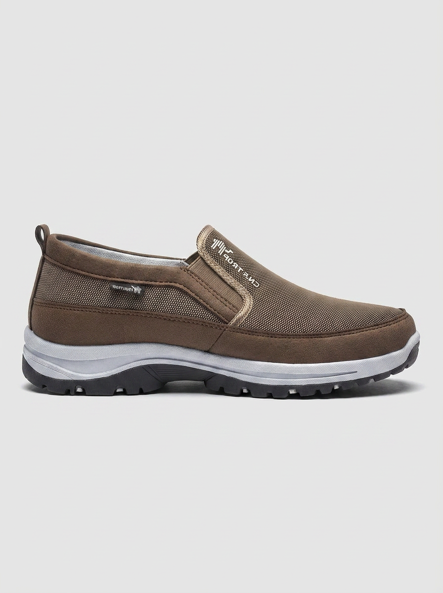 Herren Slip-On Canvas Schuhe mit elastischen Einsätzen Freizeit