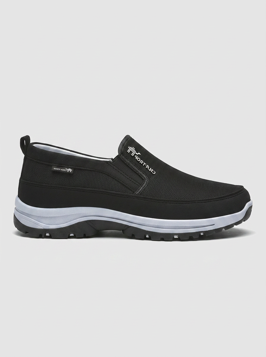 Herren Slip-On Canvas Schuhe mit elastischen Einsätzen Freizeit