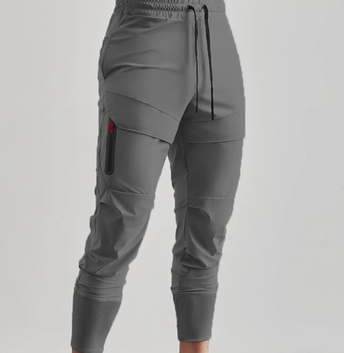 Pantalon de jogging léger homme coupe droite sport loisir